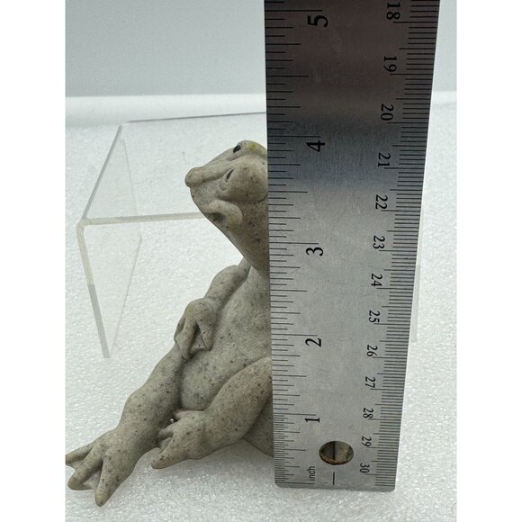Second Nature Design Quarry Critters Freddie the Frog Figurine - Picture 6 of 6